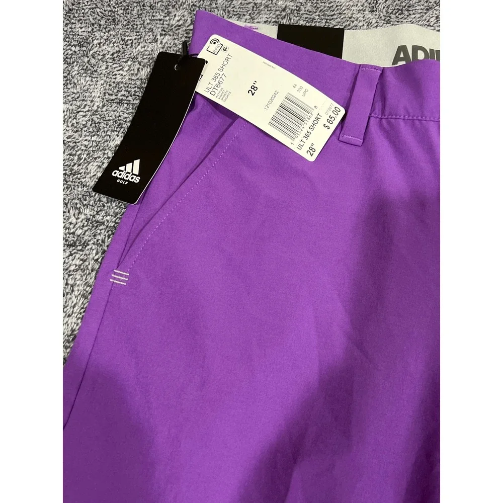 Adidas Golf Ultimate365 Shorts Mens 28 Purple DT6677 Performance Stretch